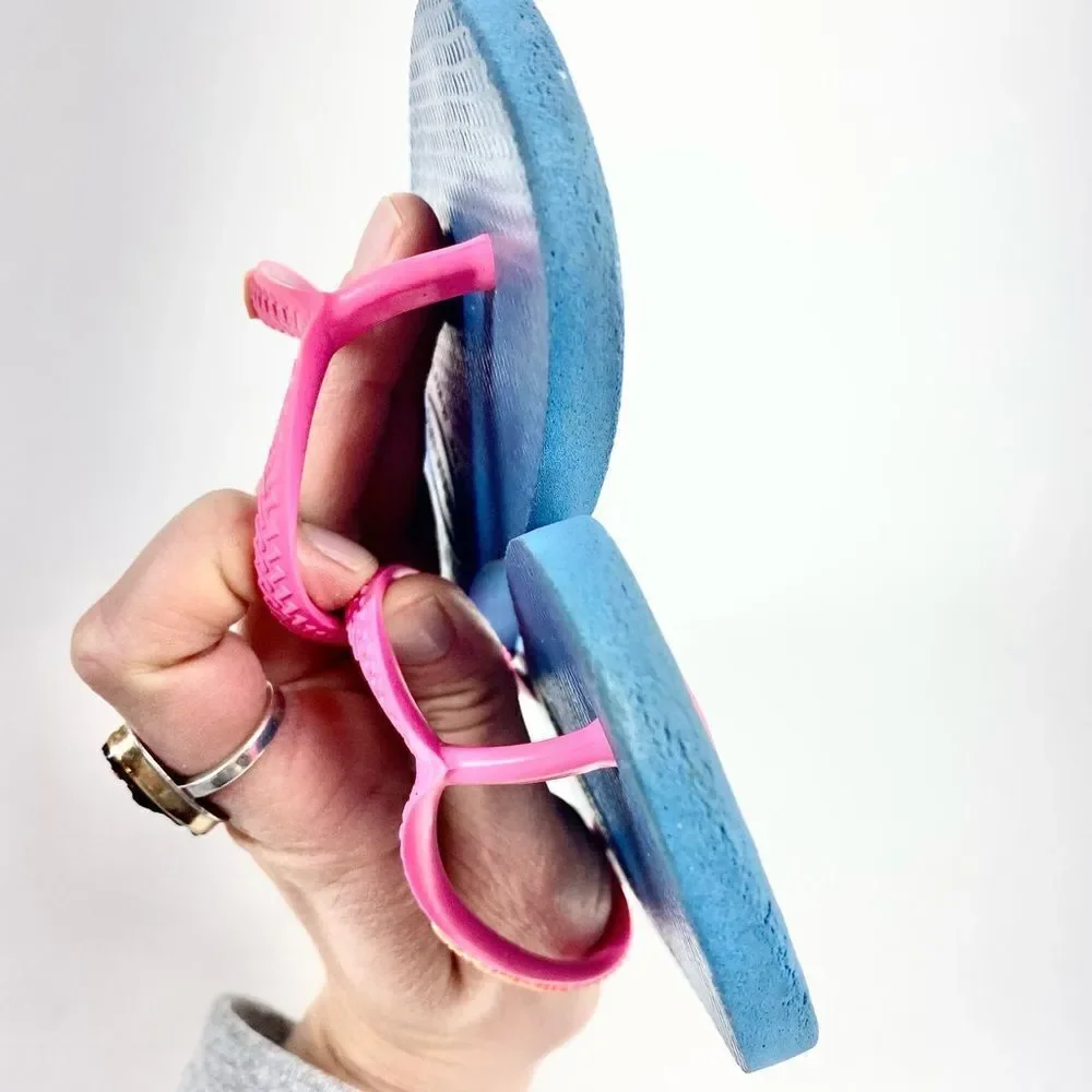 Havaianas blue and pink classic toddler sandal flip flop thong 13